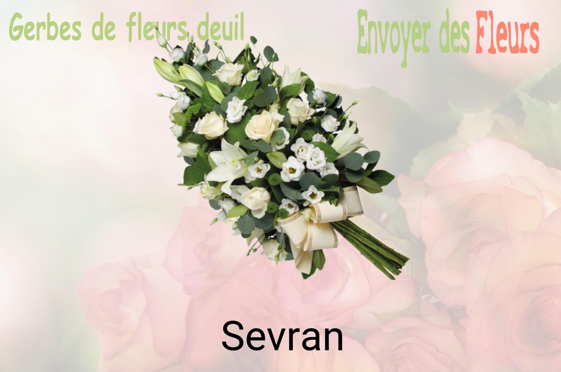 Gerbe de fleurs de deuil livrée à Sevran
